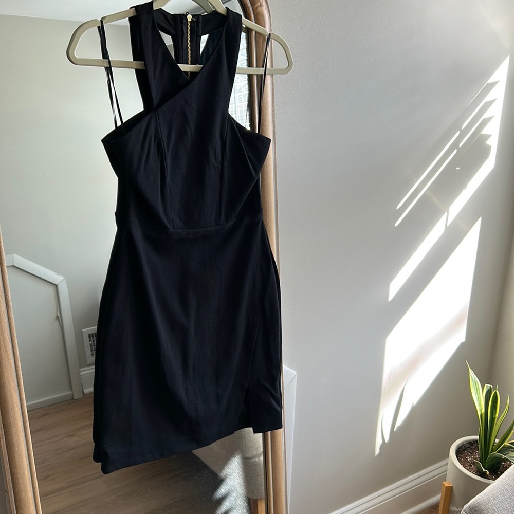Black Zip Back Dress